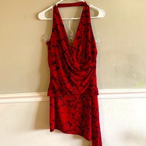 2 Piece BCBG Maxazria alter Neck Top and Skirt Coord Set:M